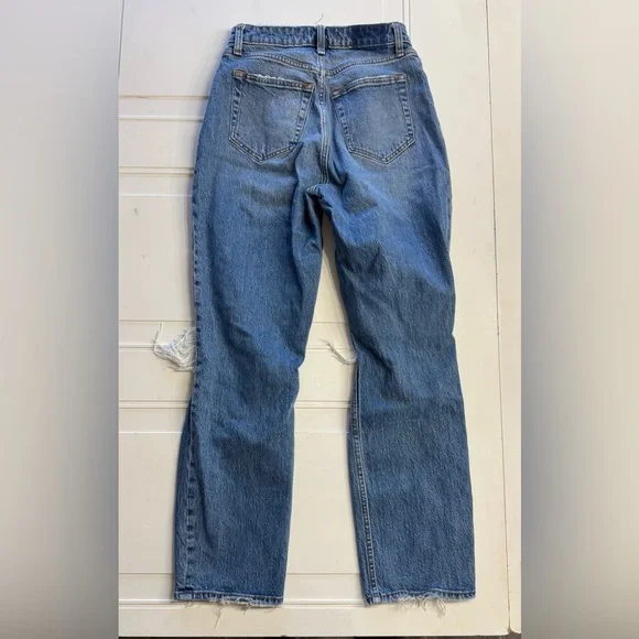 Abercrombie & Fitch The Dad High Rise Jeans Curve Love Distressed Size 25/0 - Picture 6 of 6